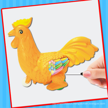 Push Rooster Chook Chicken Toy with Sweet Candy